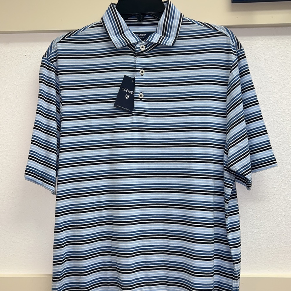 NWT Daniel Cremieux Short Sleeve Polo Shirt, Medium